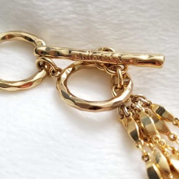 Stella & Dot | Turquoise & Gold Retired Calliah Statement Necklace Toggl… - Picture 8 of 8